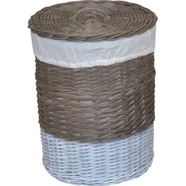 MY HOME Home affaire Wäschekorb (Set, 2 St), aus Rattan, Höhe ca. 60 cm