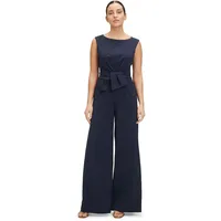 Vera Mont Jumpsuit mit U-Boot-Ausschnitt, Dunkelblau, - S