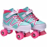Apollo Rollschuhe Disco Soft Boots größenverstellbar 31-42 türkis|orchideenpink|WEISS 31/34