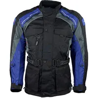 ROLEFF RACEWEAR ROLEFF Herren Motorradjacke Mit CE Protektoren, Schwarz-Blau,