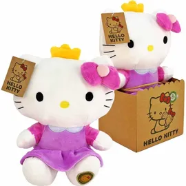 Joy Toy AG Hello Kitty - Prinzessin Plüsch pink 25 cm in wiederverwendbarem Kartontäschchen
