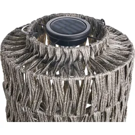 Pauleen Solarleuchte Rattan 0,1 W 7 lm Grau