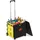 Relaxdays Einkaufstrolley gelb/schwarz 50 x 48 x 13 cm