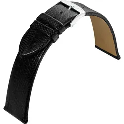 Eulit Eidechsenleder Eidechse 12mm" E57697112102" - schwarz