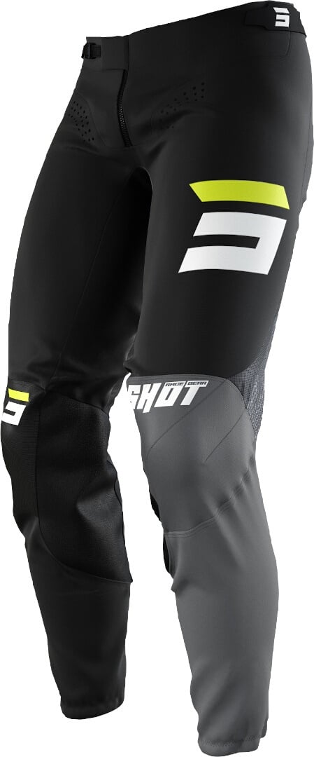 Shot Aerolite Gradient Motorcross broek, zwart-wit-geel, 26 Voorman