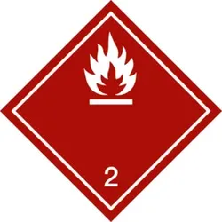 Gefahrgutkennzeichen Entzündbare Gase, Typ: 04300