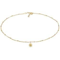 Elli Choker Anhänger Sonne 925 Sterling Silber Ketten   Damen 
