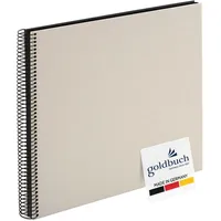 Goldbuch 25523 Bella Vista 35x30cm sandgrau schwarze Seiten