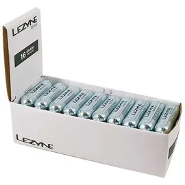 Lezyne Co2-Kartusche 16 g - Set mit 30 Patronen - grau, silber