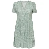 Only Sommerkleid Grün/Weiß 36