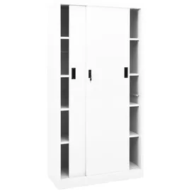 vidaXL Aktenschrank 90 x 40 x 180 cm Weiß