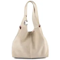 Coccinelle C-Easy Schultertasche Leder Beige/Rosa