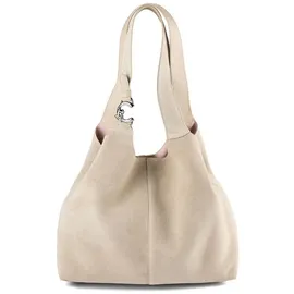 Coccinelle C-Easy Schultertasche Leder Beige/Rosa