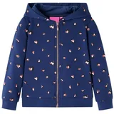 vidaXL Kapuzenpullover Kinder-Kapuzenpullover Marineblau 116 blau 116 (5-6 J)