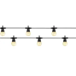 MARELIDA LED Party Lichterkette Circus Garten Balkon Zirkus Sommer koppelbar milchig