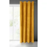 Eurofirany 339480, Durchscheinend, Gelb, Einfarbig Polyester, Öse, 290 g/m2 - Gelb