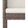 vidaXL 5-tlg. Gartenbar-Set mit Kissen Braun Poly Rattan