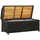 vidaXL Sitzbank mit Stauraum 120 cm Poly Rattan Schwarz