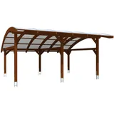 SKANHOLZ Skan Holz Carport Schwaben 648 x 630 cm Nuss