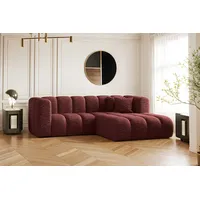 Kaiser Möbel Ecksofa L-form Sofa Grand Modular Stoff Haga und Salvador, Große Auswahl an Farben, moderner Stil, modular rot