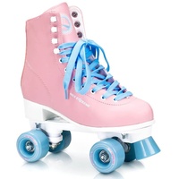 Nils Extreme Rollschuhe für Damen Mädchen und Kinder NQ8400S - Quad Roller aus Kunstleder – Disco Skates - Rollerskates 40 - Rosa