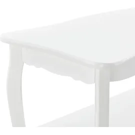 [en.casa] Couchtisch Pearl 88x40x42 cm Shabby Shic Stil Weiß