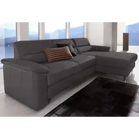 sit&more Ecksofa »Top Ascara L-Form« inklusive Boxspring/Federkern-Polsterung, komfortablem Federkern grau