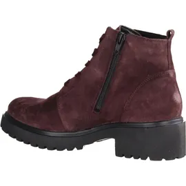 WALDLÄUFER H-Luise Bootie 716807-195-020, Order - Velourleder, Bordo (dunkelrot), Schnür. u. Reißverschluss, Weite H 37 - 37