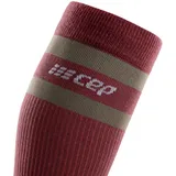 CEP 80s socks, tall, women, berry/sand, III