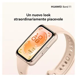 Huawei Band 11 Schwarz 28,2 mm Polymergehäuse Fluorelastomerarmband Schwarz