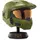 Halo HLW0173-AMZ - Master Chief Deluxe Helm mit Ständer – LED-Leuchten auf jeder Seite – Kampf beschädigte Farbe – Einheitsgröße – bauen Sie Ihr Universum auf - Einheitsgröße