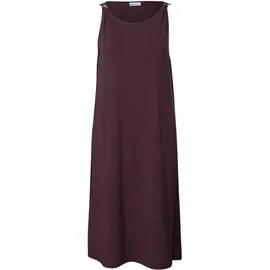 STREET ONE Shirtkleid Midi Unifarben Rot 46