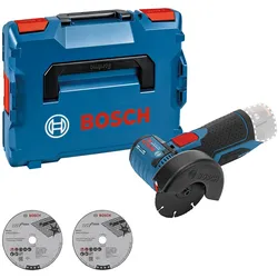 Akku-Winkelschleifer BOSCH PROFESSIONAL "»GWS 12V-76 PROFESSIONAL«", blau, B:365cm H:440cm T:125cm, Schleifmaschinen, Schleifspindelgewinde M 5, Ohne Akku und Ladegerät