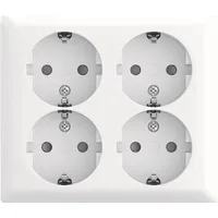 Busch-Jaeger SCHUKO Steckdose 4f AP 404 EAB-524