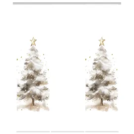 HOME WOHNIDEEN Schiebegardine HOME WOHNIDEEN "CHRISTMAS TREE", beige (natur), B:60cm H:245cm, Polyester, Gardinen, SET, Schiebewand, Dekostoff, Digitaldruck