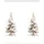 HOME WOHNIDEEN Schiebegardine HOME WOHNIDEEN "CHRISTMAS TREE", beige (natur), B:60cm H:245cm, Polyester, Gardinen, SET, Schiebewand, Dekostoff, Digitaldruck