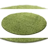 KADIMA DESIGN Teppich Hochflor Grün Ø 120 cm