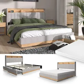 VitaliSpa Nura 180 x 200 cm Grau