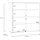 Forte Highboard 124,5 x 121,5 x 34,9 cm Terrakotta