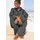 ELBSAND Kapuzenpullover Hoodie Grau Anthrazit 44/46