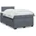 vidaXL Boxspringbett 140 x 200 cm Dunkelgrau