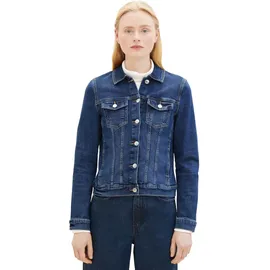 Tom Tailor Easy Jeansjacke Used Mid Stone Blue Denim XS