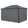 Konifera Aruba 3 x 4 m inkl. 4 Seitenteile Grau/Schwarz