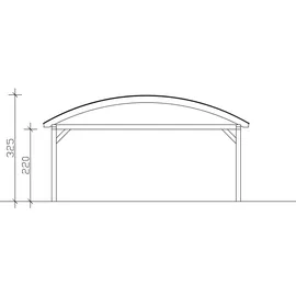SKANHOLZ Franken 6,35 x 7,55 m natur
