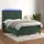 vidaXL Boxspringbett 140 x 200 cm Dunkelgrün