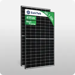 SoliTek Standard HalfCut 108 Zellen 415W Black Frame - Preis inkl. MwSt. gem. § 12 Abs. 3 UStG