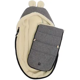 Kaiser 65322 HOODY MAUS WOOL Babyschalen Woll Fußsack (sleet grey)