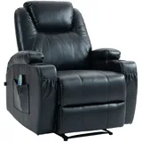 CLP Sessel Galena mit Massagefunktion Kunstleder schwarz