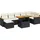 vidaXL Garten-Lounge-Set 8-tlg. schwarz