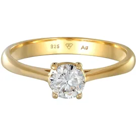 ELLI PREMIUM Elli Ring 925 Sterling Silber Verlobungsring in Gold | Gr.: 54